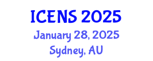 International Conference on Engineering and Natural Sciences (ICENS) January 28, 2025 - Sydney, Australia