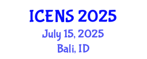 International Conference on Engineering and Natural Sciences (ICENS) July 15, 2025 - Bali, Indonesia