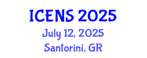 International Conference on Engineering and Natural Sciences (ICENS) July 12, 2025 - Santorini, Greece