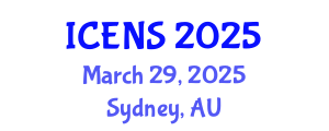 International Conference on Engineering and Natural Sciences (ICENS) March 29, 2025 - Sydney, Australia