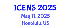 International Conference on Engineering and Natural Sciences (ICENS) May 11, 2025 - Honolulu, United States