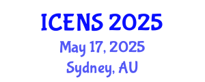 International Conference on Engineering and Natural Sciences (ICENS) May 17, 2025 - Sydney, Australia