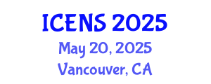 International Conference on Engineering and Natural Sciences (ICENS) May 20, 2025 - Vancouver, Canada