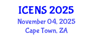 International Conference on Engineering and Natural Sciences (ICENS) November 04, 2025 - Cape Town, South Africa