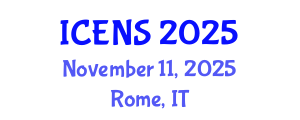 International Conference on Engineering and Natural Sciences (ICENS) November 11, 2025 - Rome, Italy
