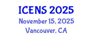 International Conference on Engineering and Natural Sciences (ICENS) November 15, 2025 - Vancouver, Canada