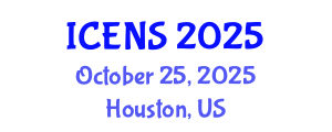 International Conference on Engineering and Natural Sciences (ICENS) October 25, 2025 - Houston, United States