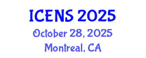 International Conference on Engineering and Natural Sciences (ICENS) October 28, 2025 - Montreal, Canada