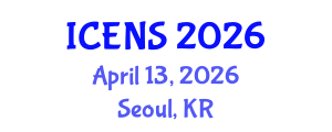 International Conference on Engineering and Natural Sciences (ICENS) April 13, 2026 - Seoul, Republic of Korea International Conference on Engineering and Natural Sciences (ICENS) April 13, 2026 - Seoul, Republic of Korea
