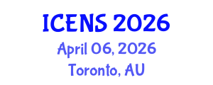 International Conference on Engineering and Natural Sciences (ICENS) April 06, 2026 - Toronto, Australia International Conference on Engineering and Natural Sciences (ICENS) April 06, 2026 - Toronto, Australia