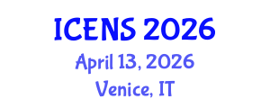 International Conference on Engineering and Natural Sciences (ICENS) April 13, 2026 - Venice, Italy International Conference on Engineering and Natural Sciences (ICENS) April 13, 2026 - Venice, Italy