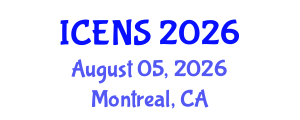International Conference on Engineering and Natural Sciences (ICENS) August 05, 2026 - Montreal, Canada International Conference on Engineering and Natural Sciences (ICENS) August 05, 2026 - Montreal, Canada