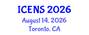 International Conference on Engineering and Natural Sciences (ICENS) August 14, 2026 - Toronto, Canada