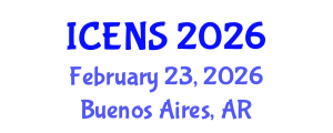International Conference on Engineering and Natural Sciences (ICENS) February 23, 2026 - Buenos Aires, Argentina International Conference on Engineering and Natural Sciences (ICENS) February 23, 2026 - Buenos Aires, Argentina