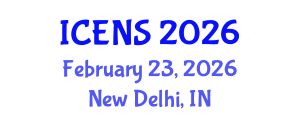International Conference on Engineering and Natural Sciences (ICENS) February 23, 2026 - New Delhi, India International Conference on Engineering and Natural Sciences (ICENS) February 23, 2026 - New Delhi, India