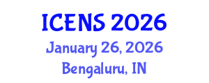 International Conference on Engineering and Natural Sciences (ICENS) January 26, 2026 - Bengaluru, India International Conference on Engineering and Natural Sciences (ICENS) January 26, 2026 - Bengaluru, India