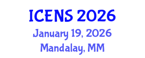 International Conference on Engineering and Natural Sciences (ICENS) January 19, 2026 - Mandalay, Myanmar International Conference on Engineering and Natural Sciences (ICENS) January 19, 2026 - Mandalay, Myanmar