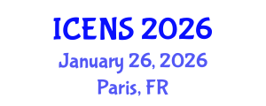 International Conference on Engineering and Natural Sciences (ICENS) January 26, 2026 - Paris, France International Conference on Engineering and Natural Sciences (ICENS) January 26, 2026 - Paris, France