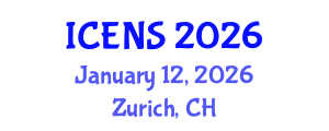 International Conference on Engineering and Natural Sciences (ICENS) January 12, 2026 - Zurich, Switzerland International Conference on Engineering and Natural Sciences (ICENS) January 12, 2026 - Zurich, Switzerland