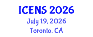 International Conference on Engineering and Natural Sciences (ICENS) July 19, 2026 - Toronto, Canada International Conference on Engineering and Natural Sciences (ICENS) July 19, 2026 - Toronto, Canada