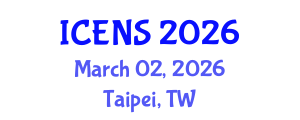 International Conference on Engineering and Natural Sciences (ICENS) March 02, 2026 - Taipei, Taiwan International Conference on Engineering and Natural Sciences (ICENS) March 02, 2026 - Taipei, Taiwan