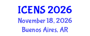International Conference on Engineering and Natural Sciences (ICENS) November 18, 2026 - Buenos Aires, Argentina