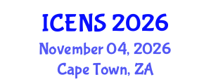 International Conference on Engineering and Natural Sciences (ICENS) November 04, 2026 - Cape Town, South Africa International Conference on Engineering and Natural Sciences (ICENS) November 04, 2026 - Cape Town, South Africa