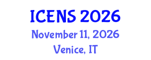 International Conference on Engineering and Natural Sciences (ICENS) November 11, 2026 - Venice, Italy