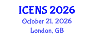 International Conference on Engineering and Natural Sciences (ICENS) October 21, 2026 - London, United Kingdom