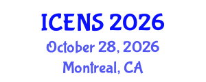 International Conference on Engineering and Natural Sciences (ICENS) October 28, 2026 - Montreal, Canada