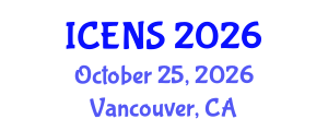 International Conference on Engineering and Natural Sciences (ICENS) October 25, 2026 - Vancouver, Canada
