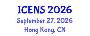 International Conference on Engineering and Natural Sciences (ICENS) September 27, 2026 - Hong Kong, China International Conference on Engineering and Natural Sciences (ICENS) September 27, 2026 - Hong Kong, China