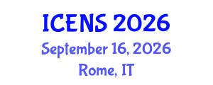 International Conference on Engineering and Natural Sciences (ICENS) September 16, 2026 - Rome, Italy