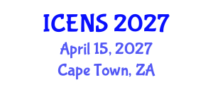 International Conference on Engineering and Natural Sciences (ICENS) April 15, 2027 - Cape Town, South Africa International Conference on Engineering and Natural Sciences (ICENS) April 15, 2027 - Cape Town, South Africa