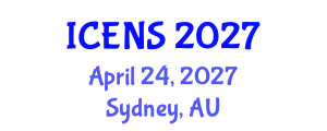 International Conference on Engineering and Natural Sciences (ICENS) April 24, 2027 - Sydney, Australia International Conference on Engineering and Natural Sciences (ICENS) April 24, 2027 - Sydney, Australia