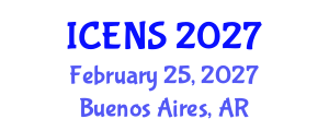 International Conference on Engineering and Natural Sciences (ICENS) February 25, 2027 - Buenos Aires, Argentina