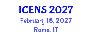 International Conference on Engineering and Natural Sciences (ICENS) February 18, 2027 - Rome, Italy International Conference on Engineering and Natural Sciences (ICENS) February 18, 2027 - Rome, Italy