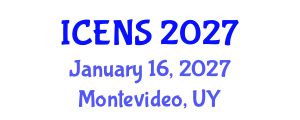 International Conference on Engineering and Natural Sciences (ICENS) January 16, 2027 - Montevideo, Uruguay International Conference on Engineering and Natural Sciences (ICENS) January 16, 2027 - Montevideo, Uruguay