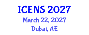 International Conference on Engineering and Natural Sciences (ICENS) March 22, 2027 - Dubai, United Arab Emirates