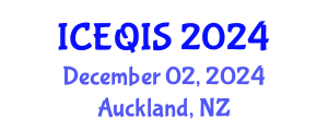 International Conference on Engineering and Quantum Information Sciences (ICEQIS) December 02, 2024 - Auckland, New Zealand