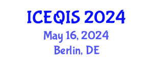 International Conference on Engineering and Quantum Information Sciences (ICEQIS) May 16, 2024 - Berlin, Germany