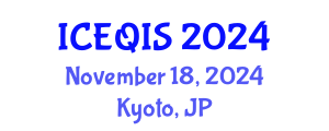 International Conference on Engineering and Quantum Information Sciences (ICEQIS) November 18, 2024 - Kyoto, Japan