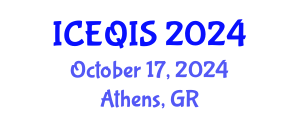 International Conference on Engineering and Quantum Information Sciences (ICEQIS) October 17, 2024 - Athens, Greece