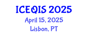 International Conference on Engineering and Quantum Information Sciences (ICEQIS) April 15, 2025 - Lisbon, Portugal