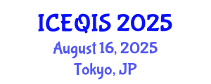 International Conference on Engineering and Quantum Information Sciences (ICEQIS) August 16, 2025 - Tokyo, Japan