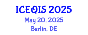 International Conference on Engineering and Quantum Information Sciences (ICEQIS) May 20, 2025 - Berlin, Germany