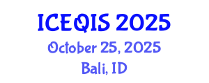 International Conference on Engineering and Quantum Information Sciences (ICEQIS) October 25, 2025 - Bali, Indonesia