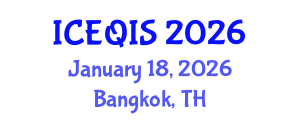 International Conference on Engineering and Quantum Information Sciences (ICEQIS) January 18, 2026 - Bangkok, Thailand