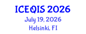 International Conference on Engineering and Quantum Information Sciences (ICEQIS) July 19, 2026 - Helsinki, Finland