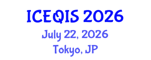 International Conference on Engineering and Quantum Information Sciences (ICEQIS) July 22, 2026 - Tokyo, Japan